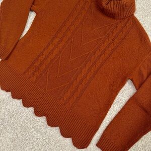 Boxy cableknit sweater